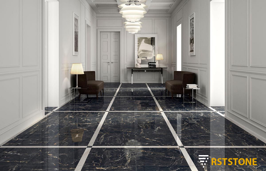 black marble floor designs